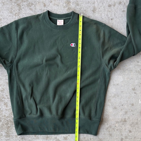 Champion Vintage Dark Green Reverse Weave Crewneck Sweatshirt - Picture 10 of 13